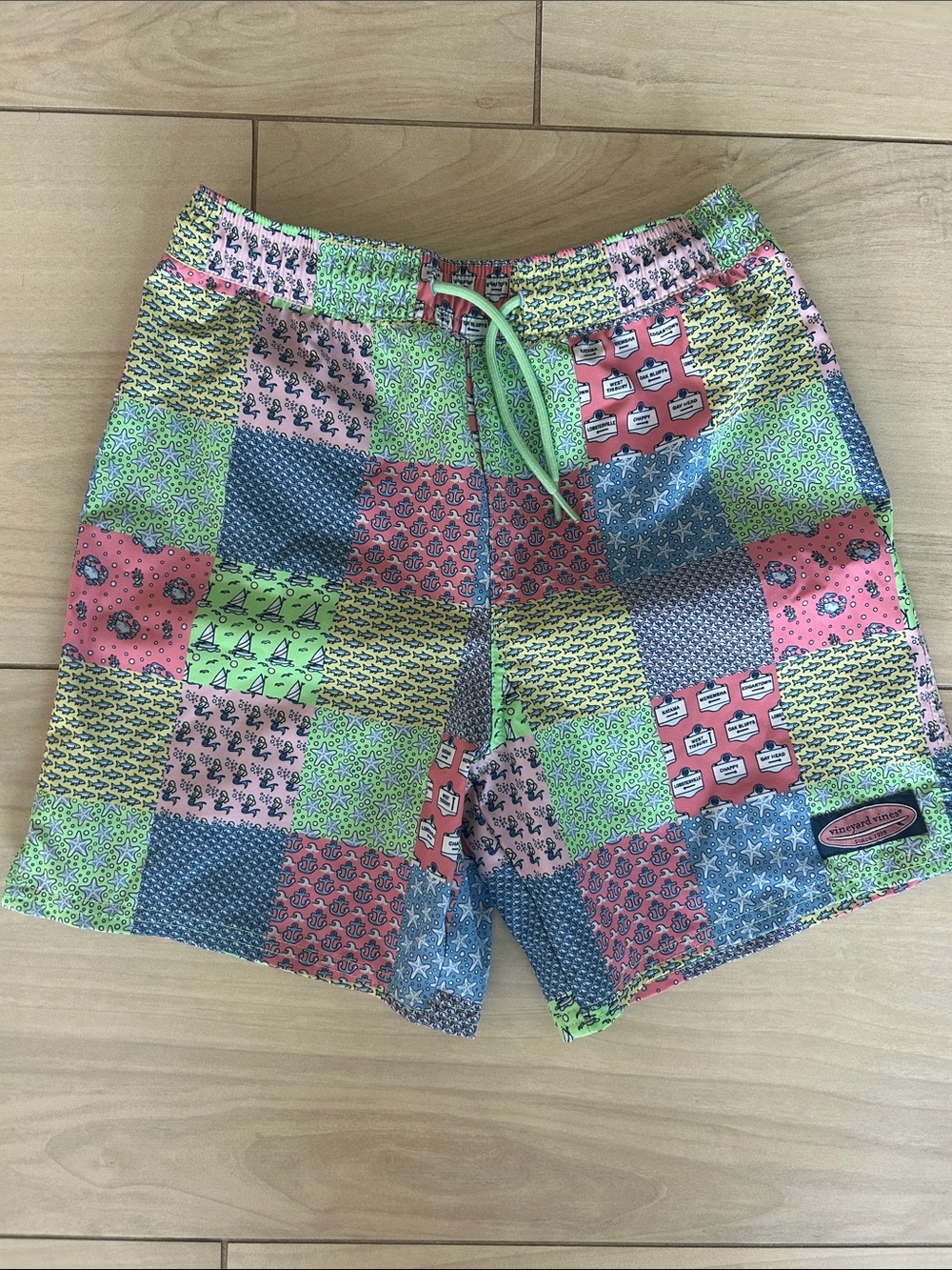 Patchwork Multicolor Boy’s Swim Trunks